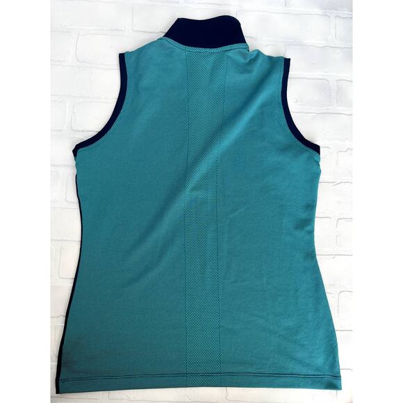 Nike Dri-Fit Blue Golf Tour Performance Button Down Polo Tank-sz M - Picture 5 of 7
